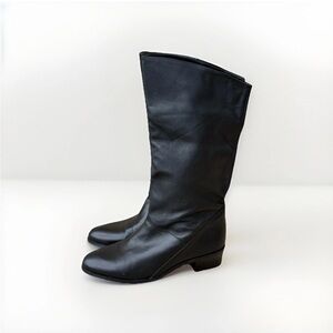 Markon Ellen Women’s Boots  Black Leather Riding Sandusky Western Equestrian 8